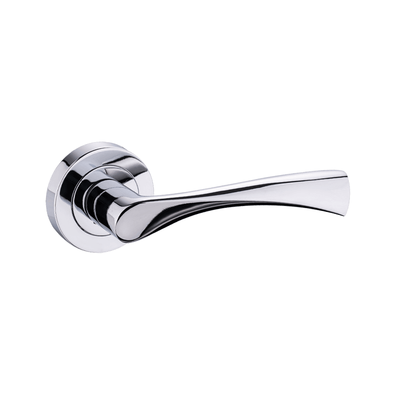 Aluminium hendel op de roosdeurhandgreep Pools chroom