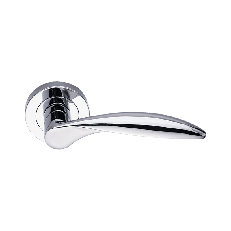 Rosette passend voor kamerdeuren, Chrome